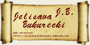 Jelisava Bukurecki vizit kartica